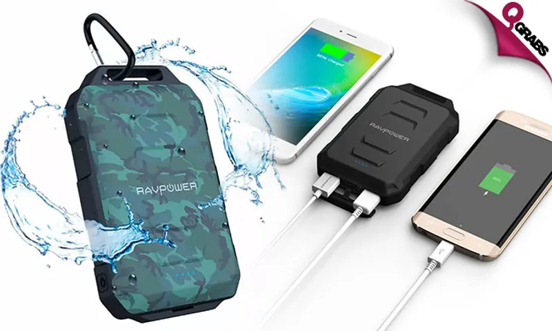 RAVPower Waterproof + Shockproof 10050mAh Power Bank!